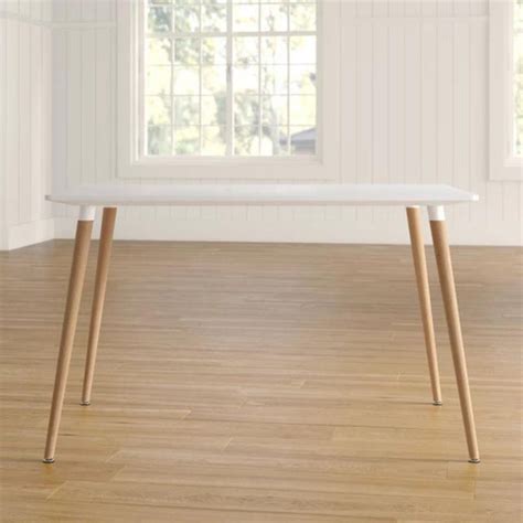 Finch Fox Rectangular Dining Table (White) (Size:-73cm H x 120cm W x ...