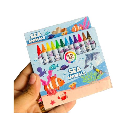 Sea Animals Theme Crayons Set – Berrymuch™