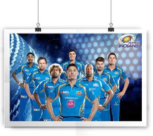 Mumbai Indians Team 1 Paper Print - Sports posters in India - Buy art ...