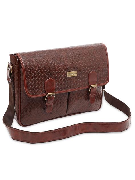 Buy FUR JADEN Faux Leather Cross Body Travel Office Business and ...