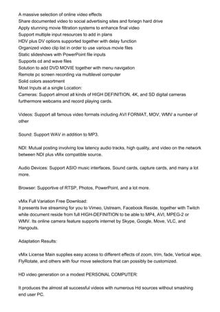 Image result for vMix Stream Key