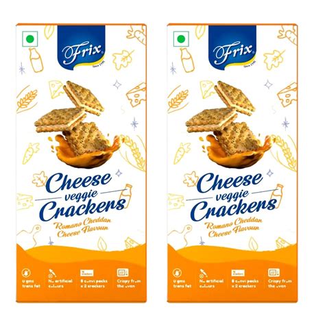 FRIX Cheese Cracker Biscuit - Original Frix Recipe E-10 (2 x 160 g ...