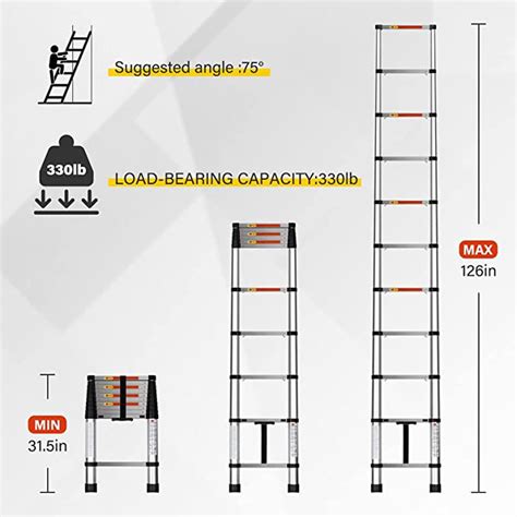 Image result for Ladder 10 Step Telescoping