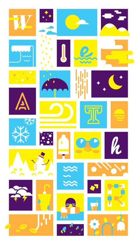 The Weather Poster by Francesco Lucchiari, via Behance | Illustration ...