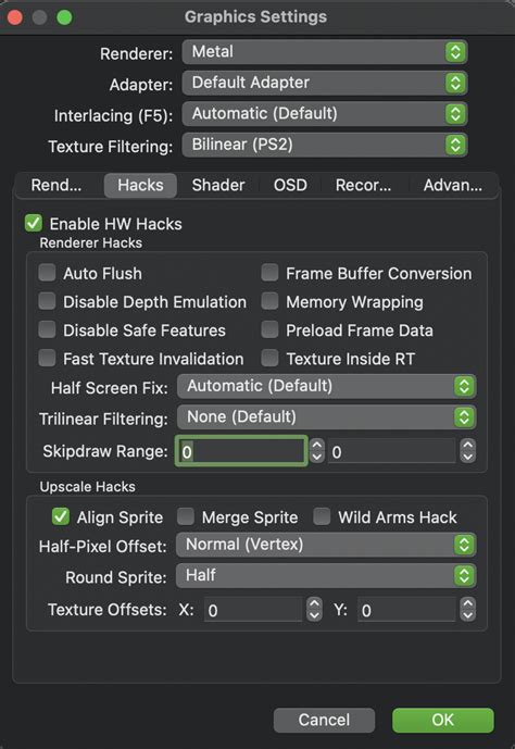 PCSX2 Graphics Settings 的图像结果