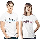 Hangout Hub Hangout-Hub-NP21 Men's & Women's Couple Tshirts for Couples ...