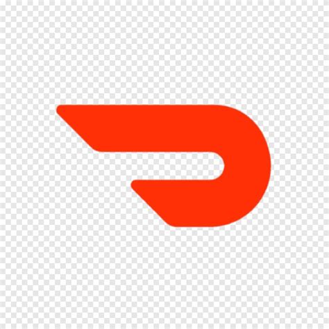 DoorDash logo thumbnail, tech companies, png | PNGEgg