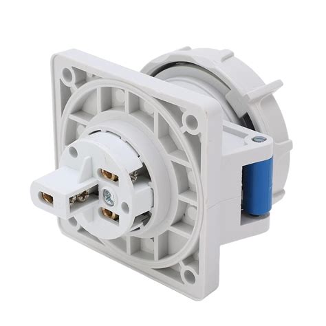 NEE Industrial Socket, 16A 220-240V Brass + Nylon IP67 Waterproof 3 ...