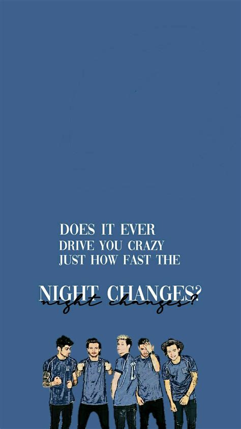 One Direction Lyrics Wallpaper - Night Changes | One direction lyrics ...