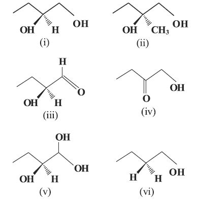 Which of the following compounds contain at least one secondary alcohol?