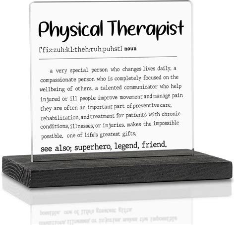 Amazon.com: Physical Therapist Gifts For Men Women, Acrylic Desk Decor ...