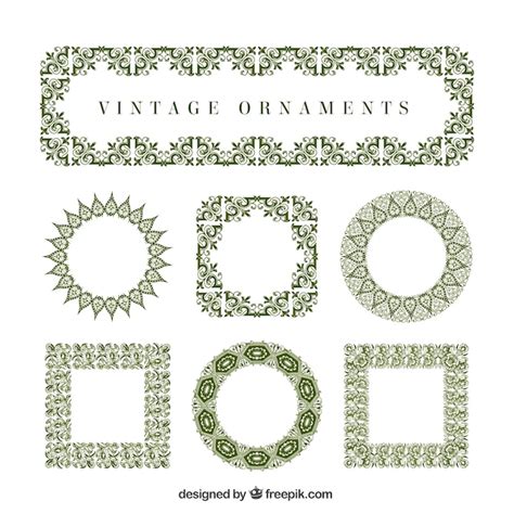 Decorative ornamental frames | Free Vector