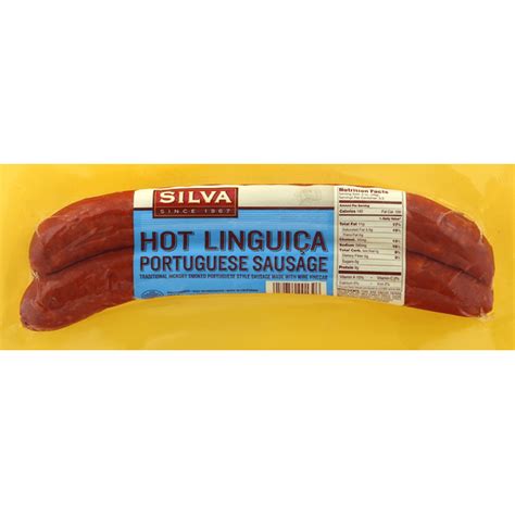 Silva Sausage, Portuguese, Hot Linguica (11 oz) Delivery or Pickup Near ...