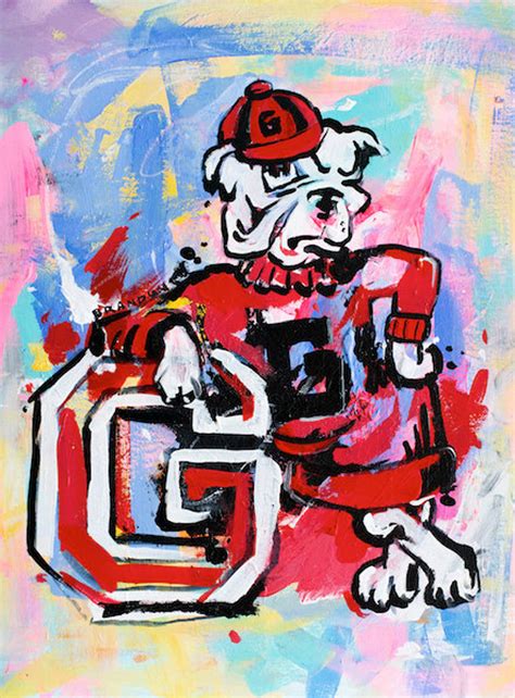 Painting Of Uga Mascot
