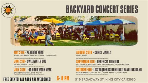 Backyard Concert- Sweetwater Duo, Sol Treasures, King City, 21 June ...