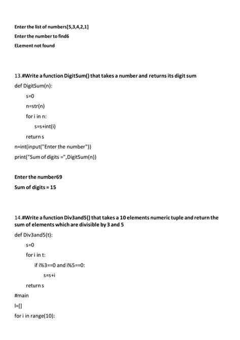 Image result for 20 Python Programs for Class 12 for Program File Series and Data Frame with Output