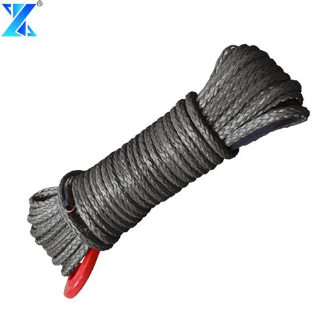 Synthetic Winch Rope 1/4 Inch X 50 FT Durable Winch Cable Winch Rope for SUV UTV ATV Winches ...