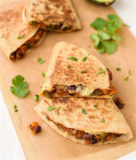 Sweet Potato Black Bean Quesadillas {Easy Vegetarian} - WellPlated.com