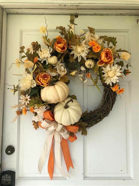 30+ Beautiful DIY Thanksgiving Wreath Ideas for your front door ...