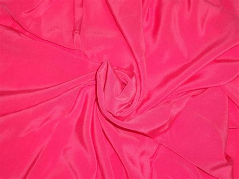PURE SILK CREPE FABRIC 44" BUBBLEGUM,COLOR 115 GRAMS – The Fabric Factory