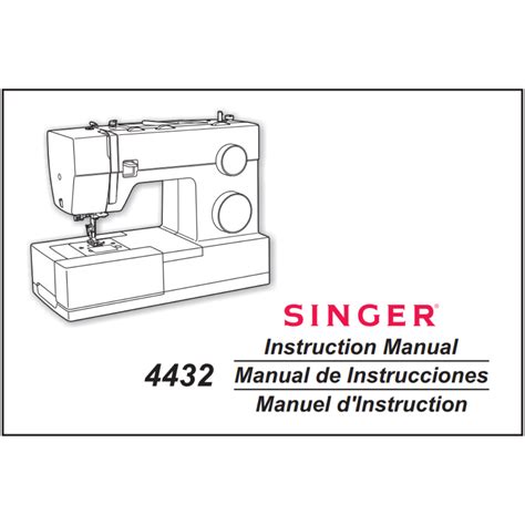 Singer Sewing Machine 4432 Operating Manual 的图像结果
