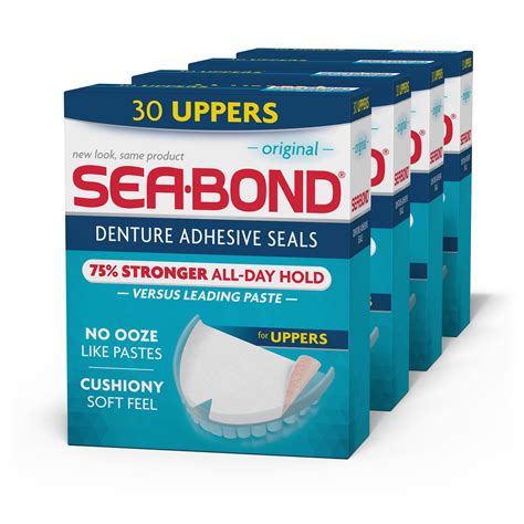Buy Sea Bond Secure Denture Adhesive Seals, For an All Day Strong Hold ...