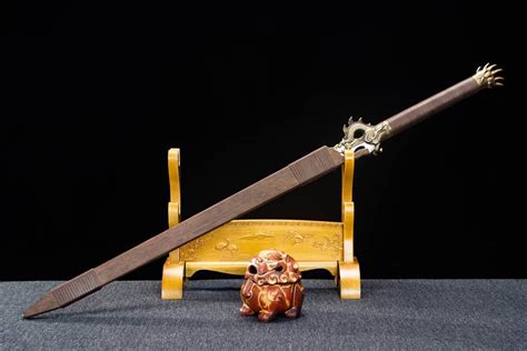 Chinese Loong Jian Swords Real,Hand Forged high Carbon Steel Blade,Al ...