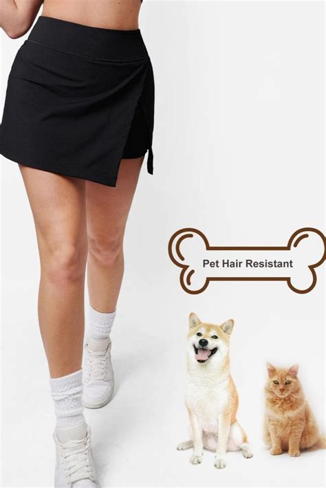 Pet Hair Resistant Tennis Skirt With Pocket in 2023 | Tennis skirt ...
