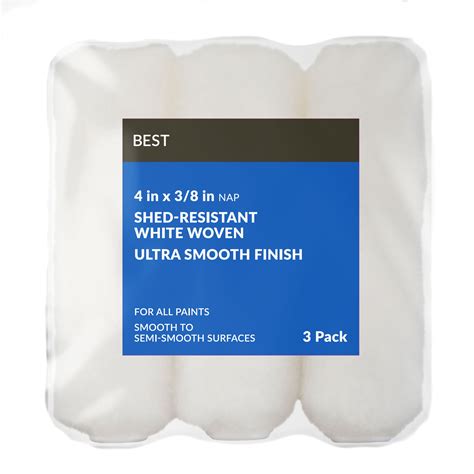 BEST 4 x 3/8 in nap Woven Mini Roller 3 Pack - Walmart.com
