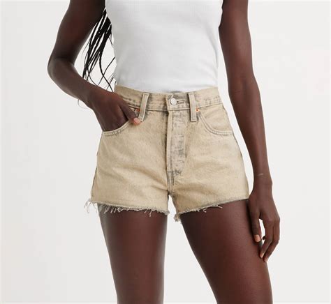501® High Rise Women's Shorts - Tan | Levi's® CA