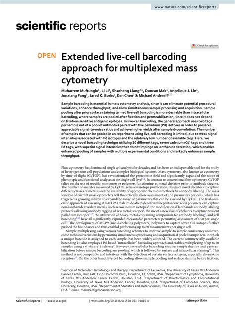 Image result for Barcoding Mass Cytometry