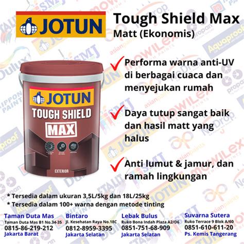 Jual Cat Tembok Eksterior Jotun TOUGHSHIELD MAX warna TINTING uk 18 LTR ...