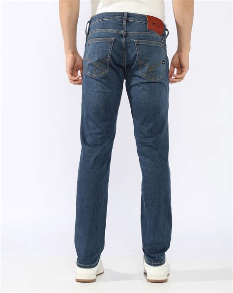 Albert Slim Fit Mid Rise Heavy Wash Dark Blue Jeans