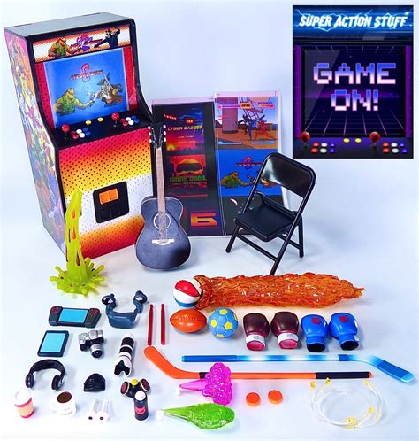 GAME ON! Arcade w/ LED Light (Cats with Knives 2) – Super Action Stuff