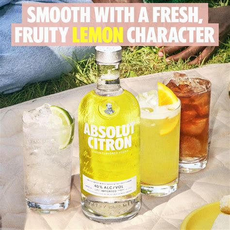 Absolut Citron Lemon Flavoured Swedish Vodka 70cl | Zoom