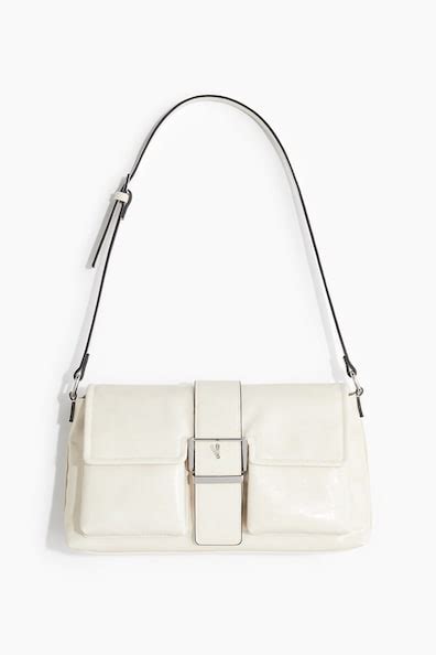 Women's Cream Coated shoulder bag | H&M IN