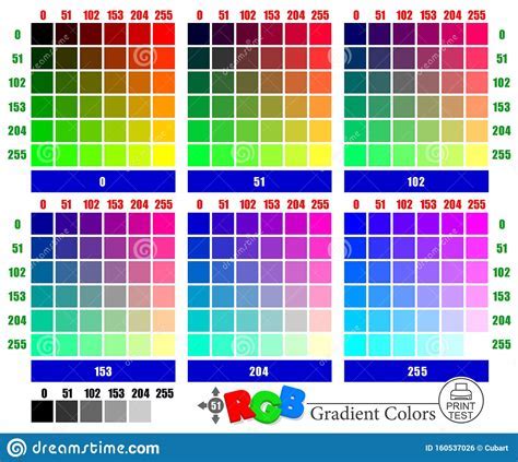 Printer Color Test Pattern – Warehouse of Ideas