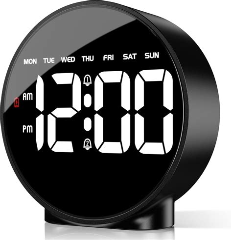 Buy BLURISM Spherotron Digital Alarm Clock with LED Display, 12/24Hr ...