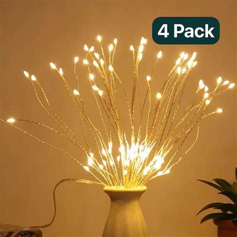 Dandelion Fairy Light with 80 LEDs – Battery Operated, Bendable Wire ...