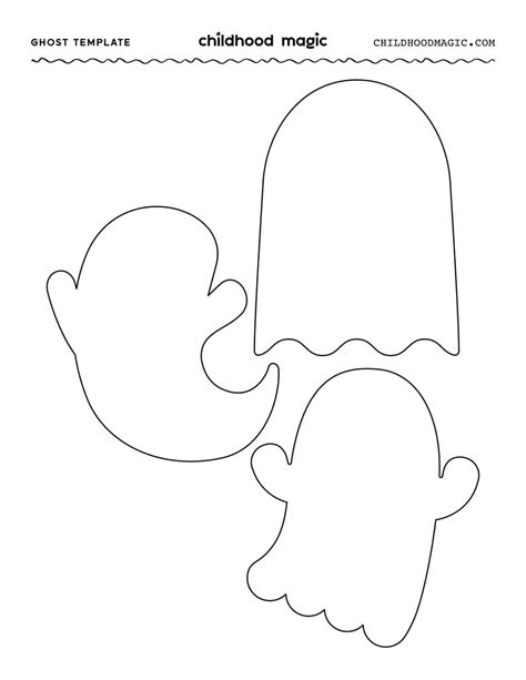 Printable Ghost Outlines | Printable Ghost
