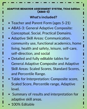 Image result for Adaptive Behavior Assessment