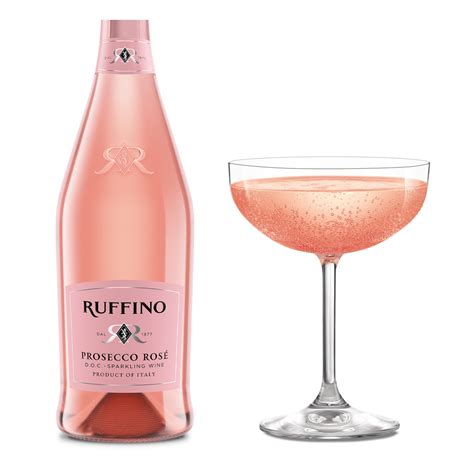 Ruffino Prosecco Rosé, Italian Sparkling Wine, 750ml Bottle, 11% ABV ...
