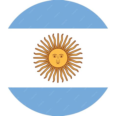 Premium Vector | The national flag of the world Argentina