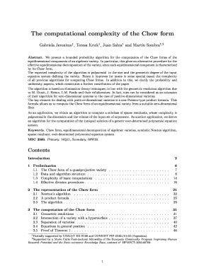 Fillable Online atlas mat ub The computational complexity of the Chow ...