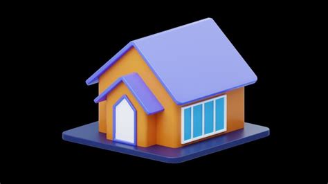 Python Animate 3D House 的图像结果