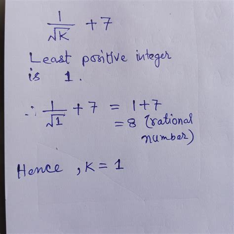 considered the Express 1/ K+7 what can be the least positive in ...