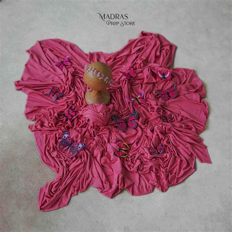 Mini Set - 09 ( Bean bag Backdrop + Wrap + HB + Butterflies ) – Madras ...