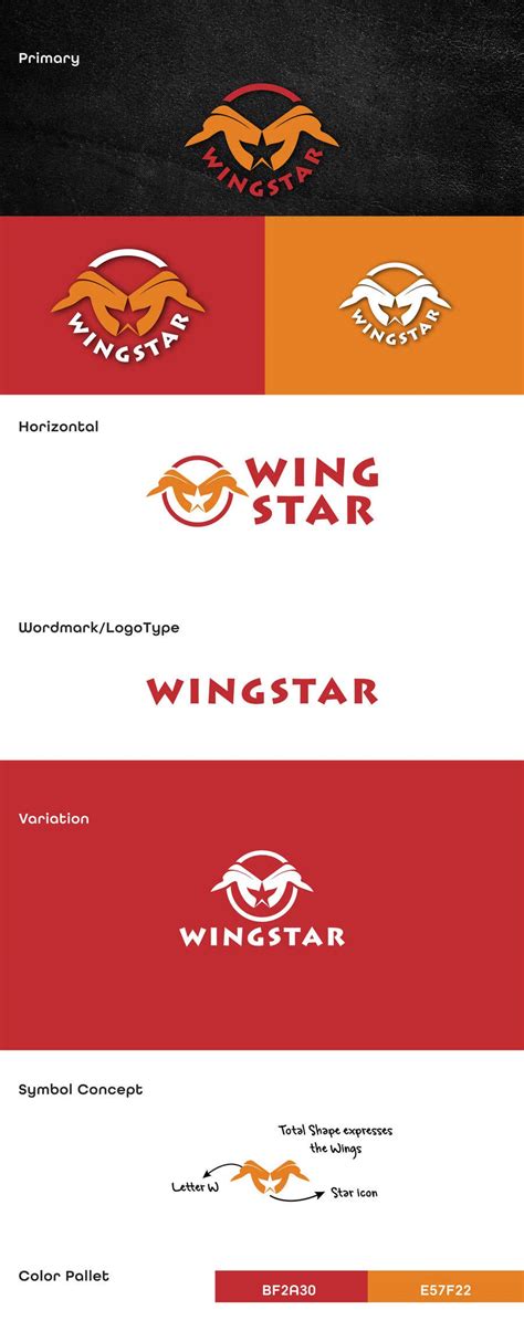 Entry #2838 by Midosafa for Wingstar Logo, Brand Style Guide & Internal ...