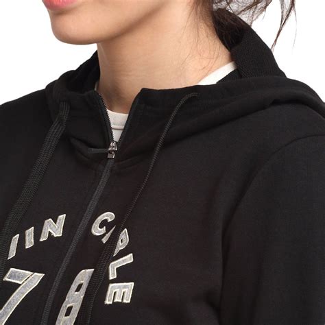 Buy INVINCIBLE Black Womens Authentic Full Zip Hoodie Online