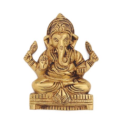 Brass Ganesha Wall Hanging (6 Inch) – Vedansh Craft